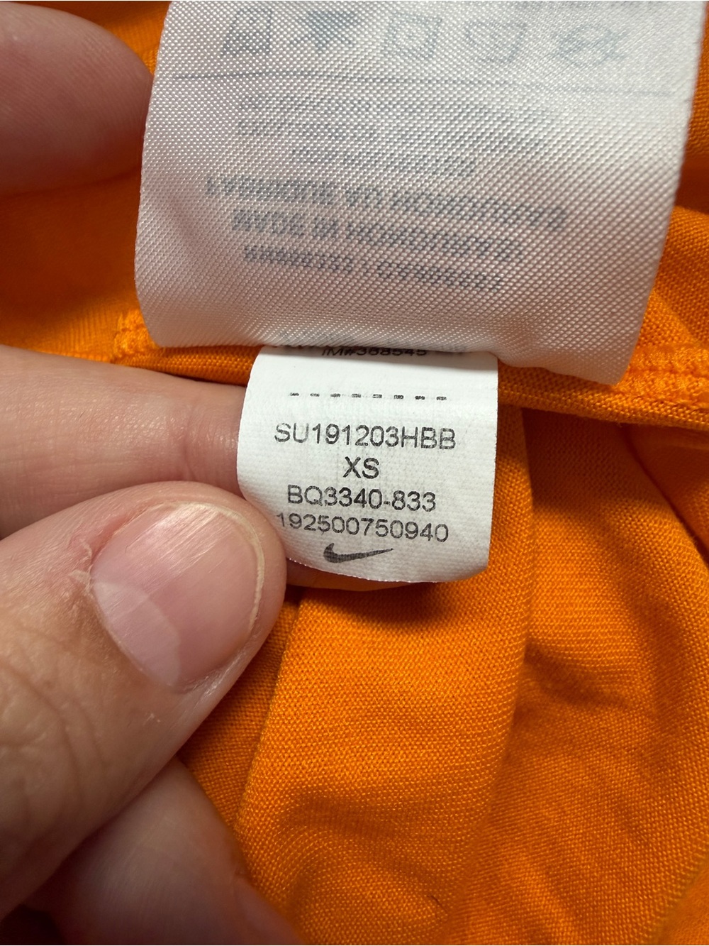 Nike Womens Dri-Fit Tomboy Tank XS Orange Pink "Just Do It" Racerback Athletic - Picture 7 of 7